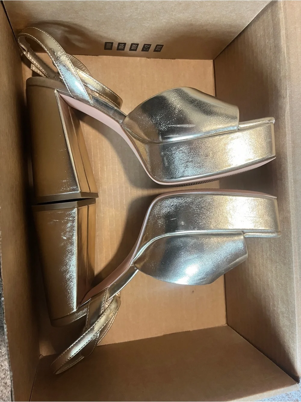 Platform Heels Chunky Heel Platform Sandals Womens Open Toe Ankle Strap 6.5